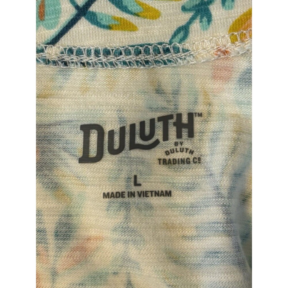 DULUTH TRADING To N Flow Hummingbird Midi Tank Dress Large Cottagecore Pockets - Picture 2 of 13